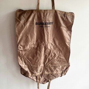 BURBERRY Lightweight Tan Nylon Garment Bag